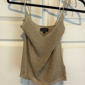 TopShop Metallic top